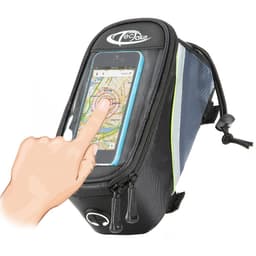 Mobilholder sykkel - 20 x 9,5 x 10 cm,svart/grå/grønn