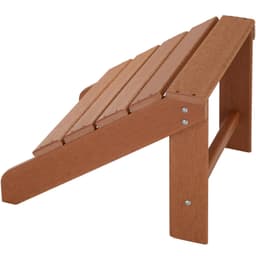 Sett av 2 hagestoler med fotskammel Adirondack-Design - brun