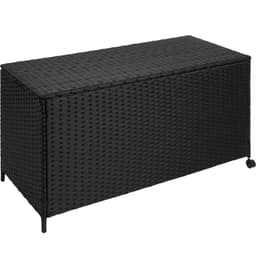 Puteboks med hjul 297 L - 117x54x64cm - svart/svart