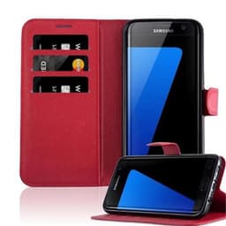 Samsung Galaxy S7 EDGE Deksel Etui Case (rød)
