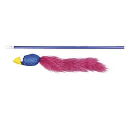Leke for katter som leker stang med fugl og fjær, 50 cm