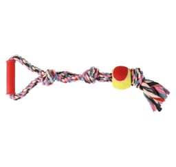 Leke for hunder -tennisball på tau, tugger, ø 6 × 50 cm