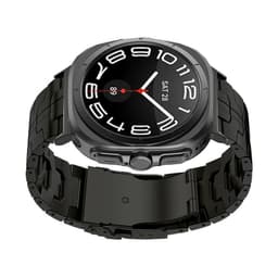 Iron Man Edition Titanium klokkerem for Samsung Galaxy Watch 7 Ultra 47mm Sort