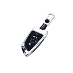 BMW nøkkelbrikkedeksel for BMW 3-serie, 5-serie, 7-serie, 1-serie Sølv