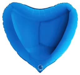 Hjerte blå ballong
