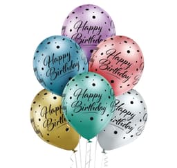Lateksballonger (HB Glossy mix), 50 stk