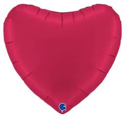 Hjerte sateng kirsebær ballong