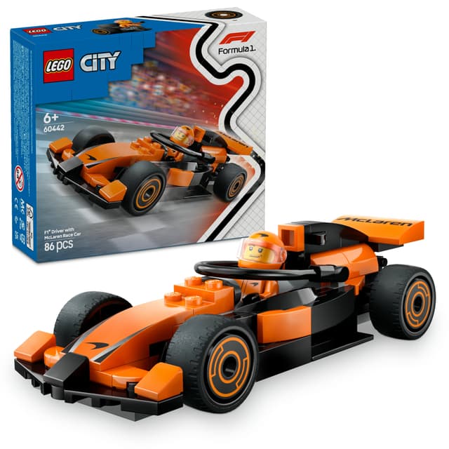 LEGO City F1-fører med McLaren-racerbil 60442