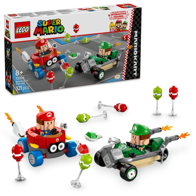 LEGO Super Mario Mario Kart – Baby Mario mot Baby Luigi 72034