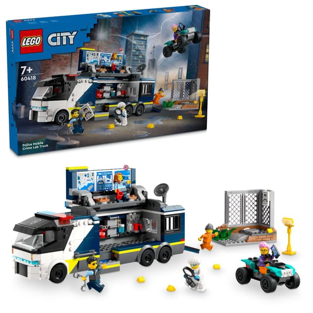LEGO City Politiets mobile etterforskningslab 60418