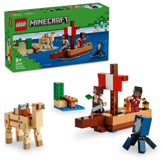 LEGO Minecraft På tokt med sjørøverskip 21259