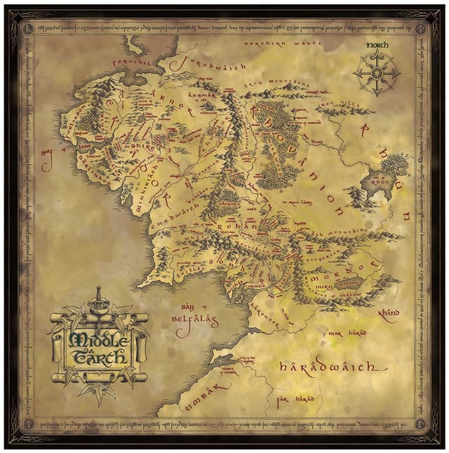 Noble Collection Lord of the Rings puslespill (Middle-Earth)