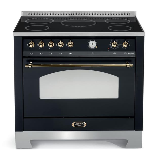 Lofra - Dolce Vita 90 cm (1 ovn) (Svart/Messing) Induksjon
