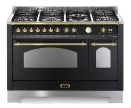 Lofra - Dolce Vita 120 cm (2 ovner) (Svart/Messing) Gass