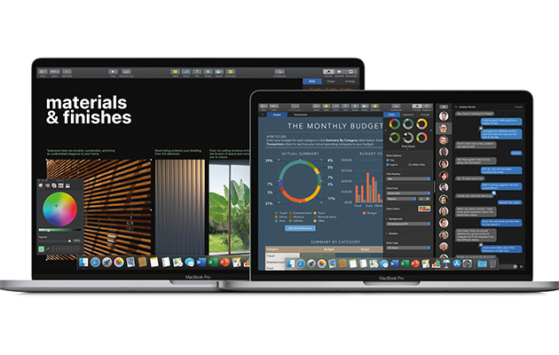 Flexibla leasing-möjligheter Två MacBooks står vid sidan av varandra