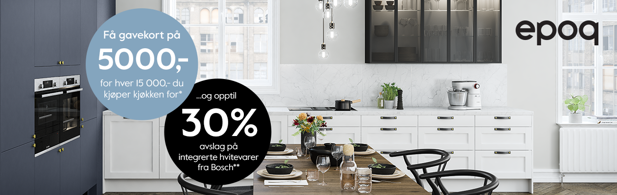 Kjokkenkampanje Epoq Bosch banner