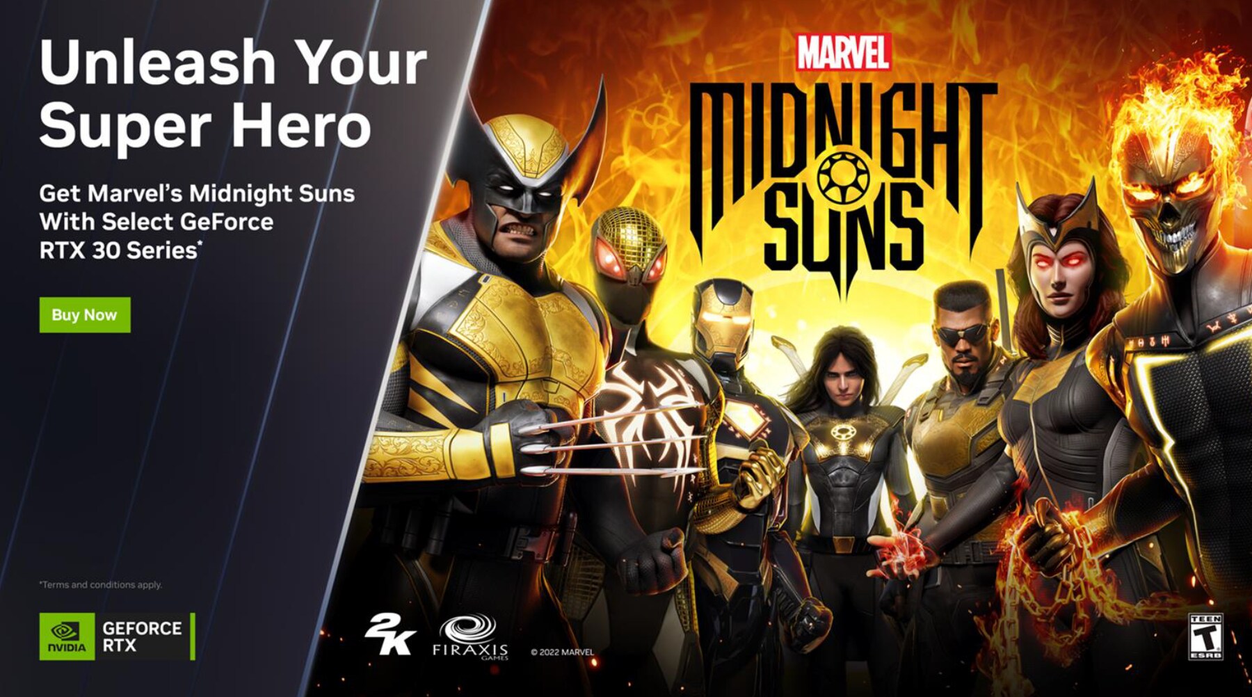 *Marvel`s Midnight Sun følger med på kjøpet når du installerer og registrerer kjøpet i GeForce Experience. Trykk på "Les mer" for guide til registrering.