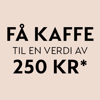 *Få kaffe til en verdi av 250 kr når du kjøper og registrerer din Nespresso-kaffemaskin. Les mer om kampanjen her: