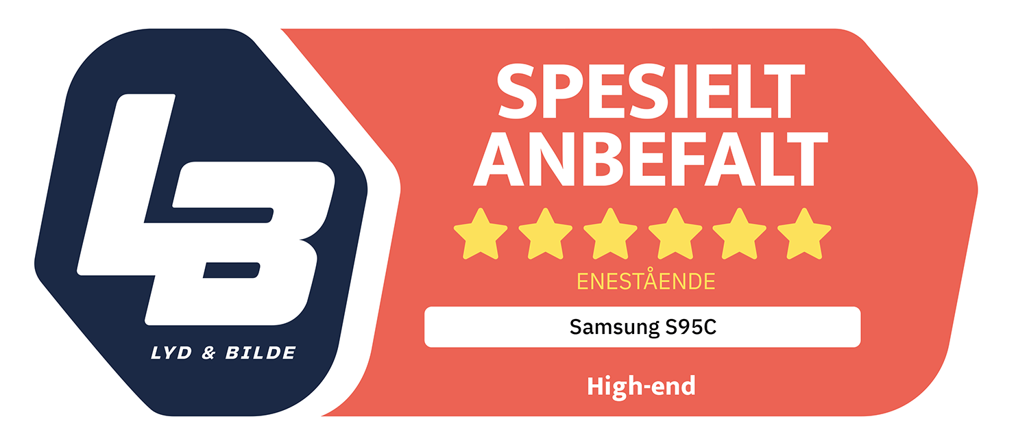 "Samsung S95C er både større og sterkere enn forgjengeren, og leverer noe av den råeste bildekvaliteten vi har sett fra en TV, uansett teknologi!"