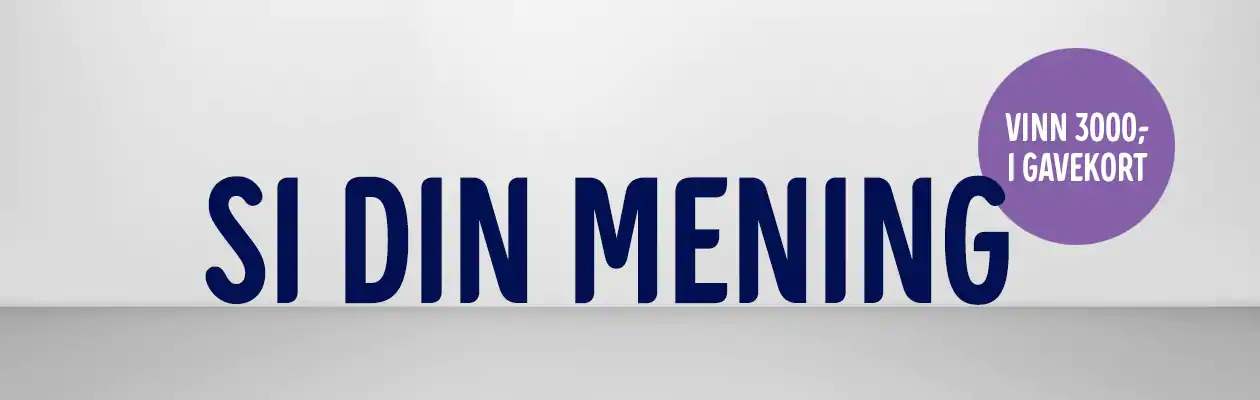 Del din mening Vinn gavekort