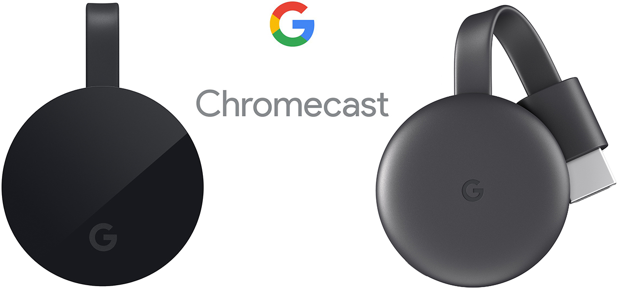 Strøm innhold til TV-en med Chromecast Ultra og Chromecast 3 Bilde av Chromecast Ultra og Chromecast 3