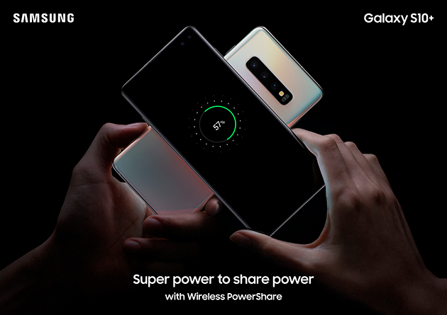 Samsung S10 har et stort batteri Samsung Galaxy S10