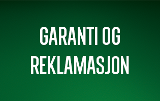 Garanti, reklamasjon og servicevilkår Garanti og servicevilkår