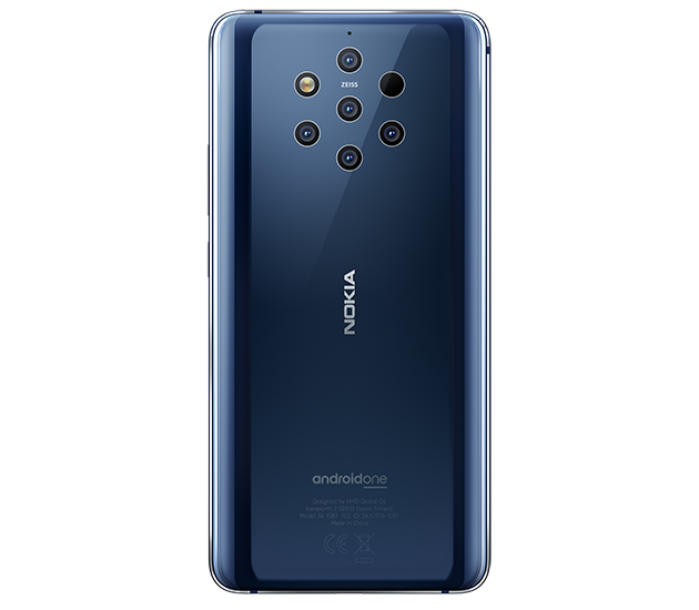 Nokia 9 Pureview med Android One Nokia 9 Pureview bagside
