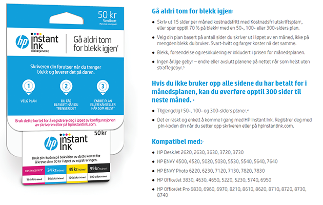 HP Instant Ink HP Instant Ink