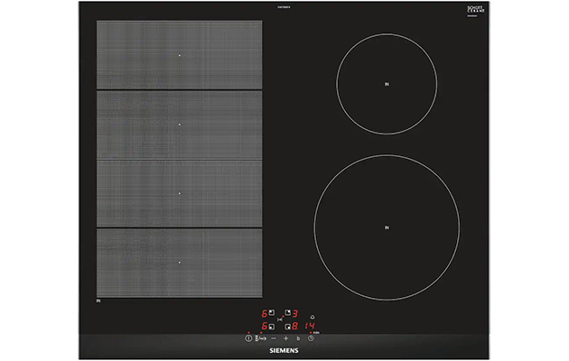 Bruk timeren på platetoppen når du lager mat En Siemens iQ700 induksjonstopp.