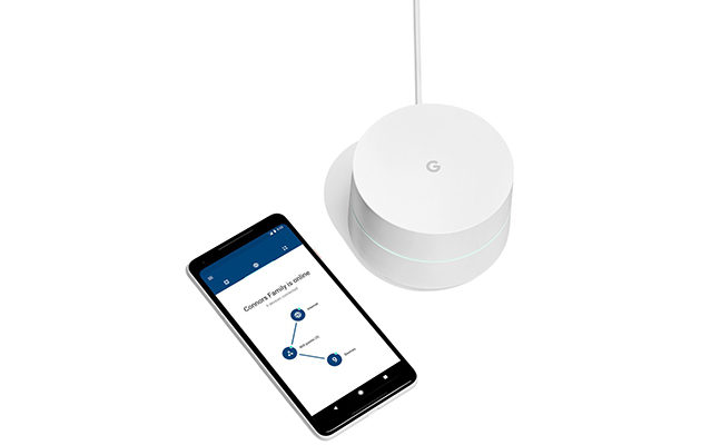 Mesh-nettverk er overraskende enkle å sette opp Google WiFi-node og smarttelefon.