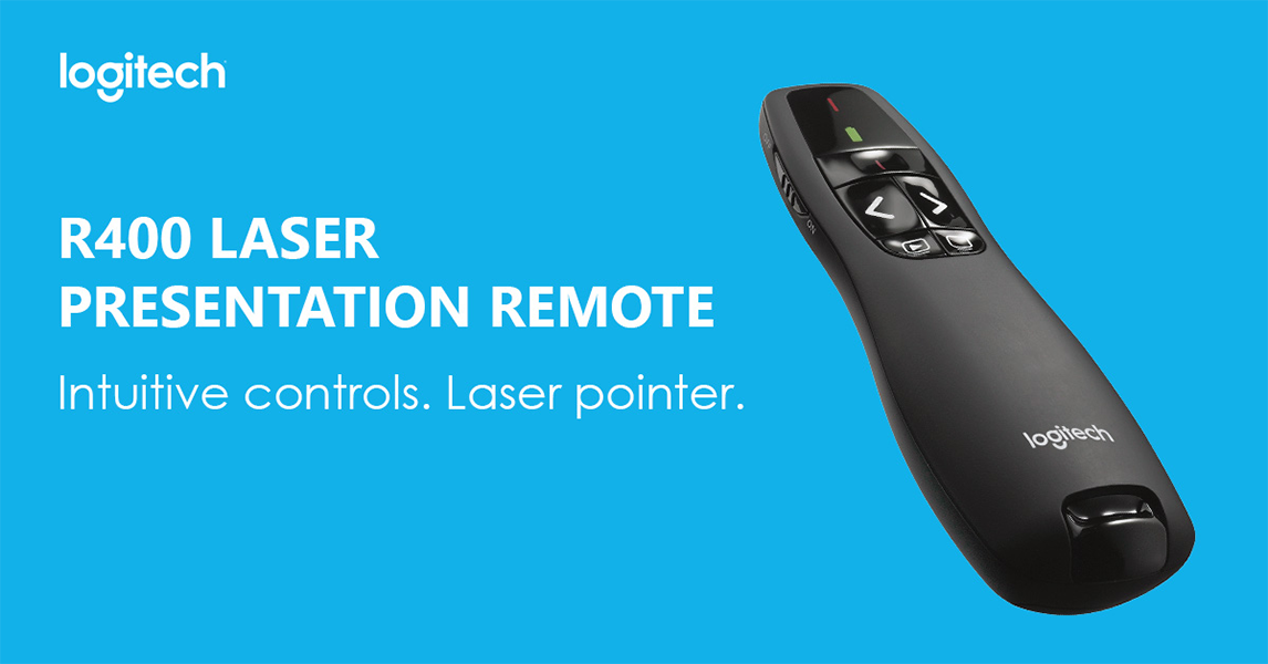 Ergonomi møter ytelse Logitech R400 Presenter