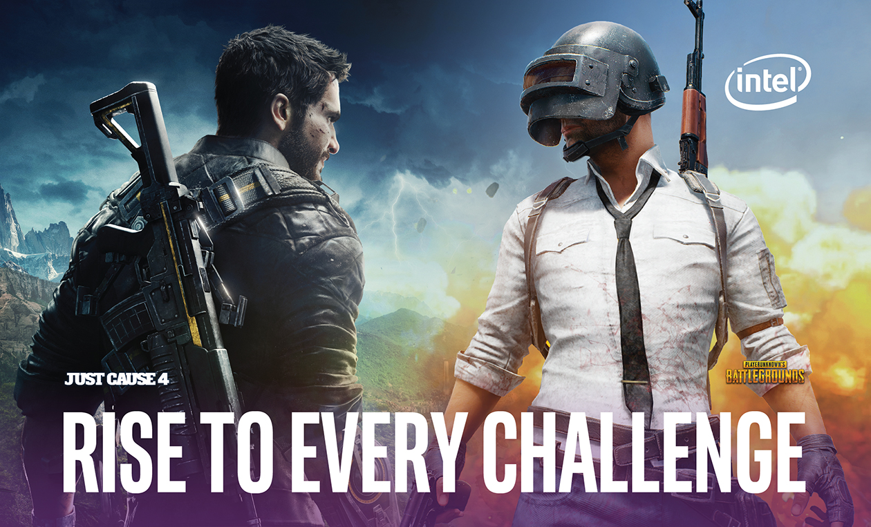 Kjøp en av de utvalgte gaming-datamaskinene med Intel-prosessor og få den ultimate gaming bundle med på kjøpet.
– inkludert Just Cause 4 og Playerunknown’s Battlegrounds Kjøp en av de utvalgte gaming-datamaskinene med Intel-prosessor og få den ultimate gaming bundle med på kjøpet.
– inkludert Just Cause 4 og Playerunknown’s Battlegrounds
