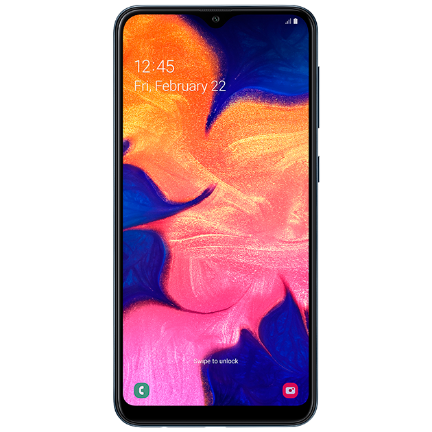 Forsiden til Samsung Galaxy A10 Forsiden til Samsung Galaxy A10