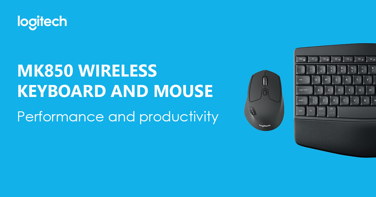 Logitech MK850 Performance trådløst tastatur og mus Mus og Logitech MK850 Performance Trådløs Kombo Gaming tastatur