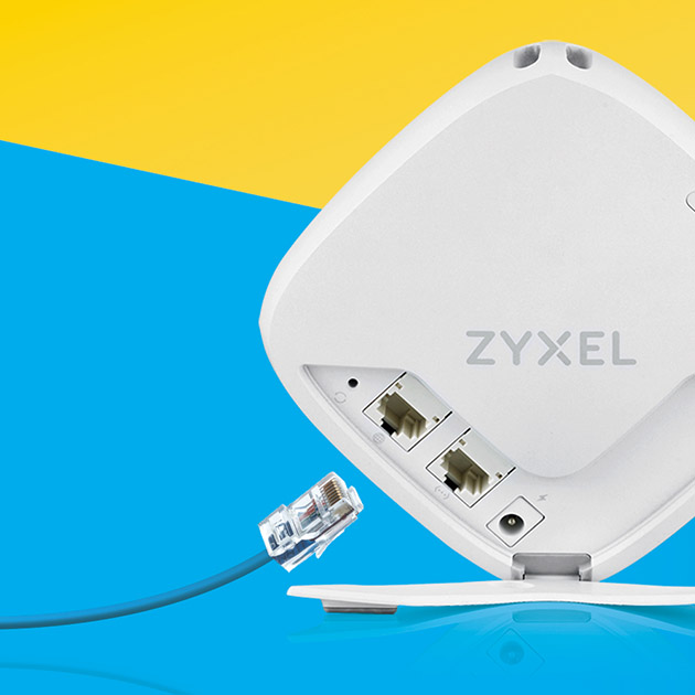Kablet Ethernet-tilkobling for økt stabilitet Baksiden av Multy-node.