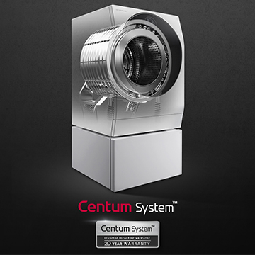 Centum System™ - smart valg for de neste 20 år Vaskemaskinen TWINWash og illustrasjon av trommelen