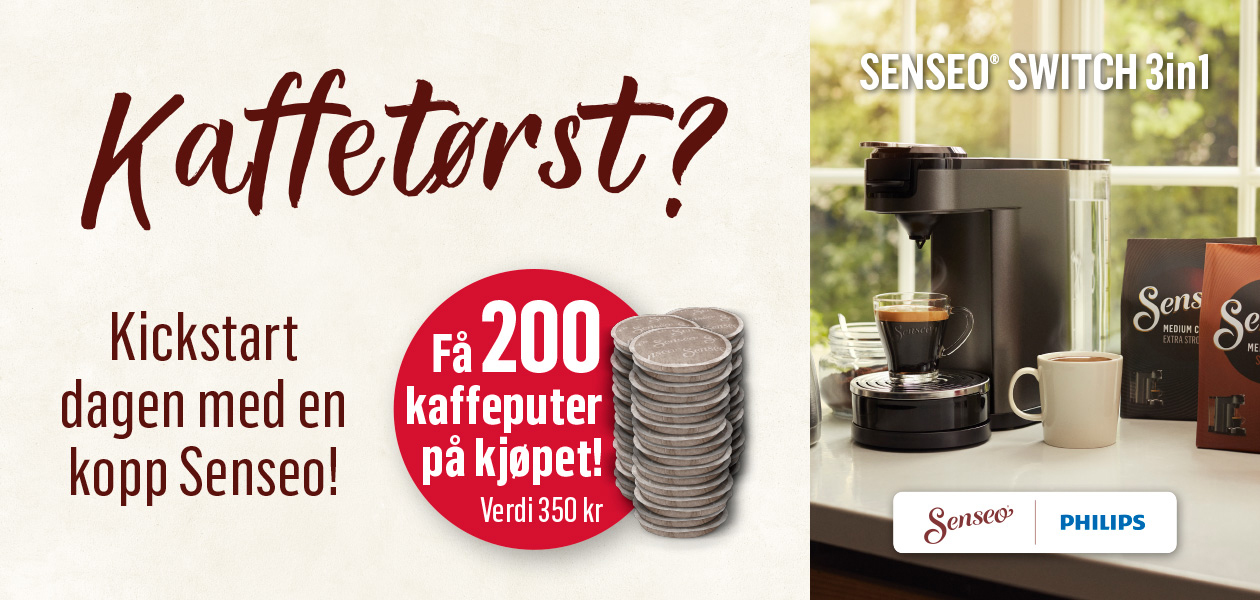 Senseo Switch 3in1 - kaffe slik du ønsker det Philips Senseo kampanje