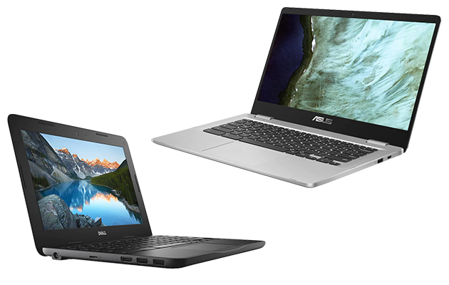 Størrelse på laptopen Størrelse på laptopen