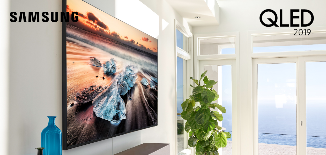 Samsungs nye QLED 2019 TV-er gir deg naturtro, realistiske bilder med 100 % fargevolum. QLED 8K TV 2019