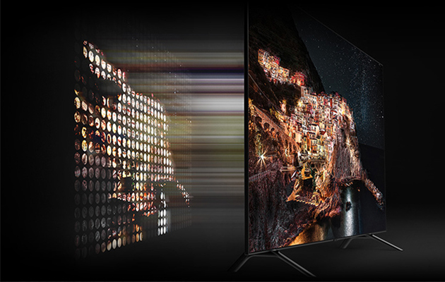 8K-TV-oppgraderer innholdet mot 8k-kvalitet To QLED-TV-er