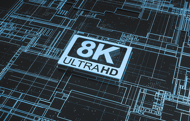 Fins det innhold til 8K-TV-er, da? 8K-logoer