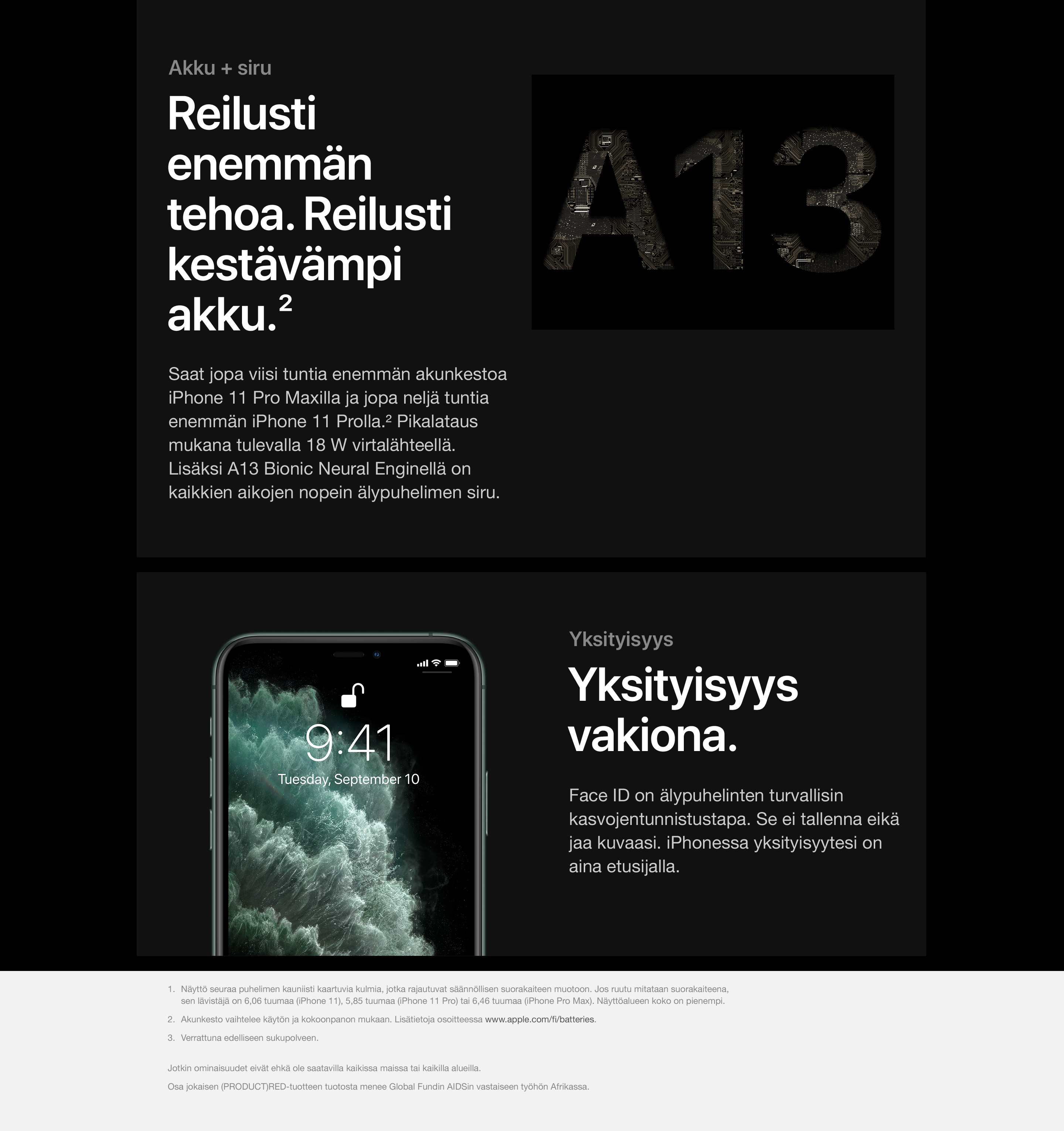iPhone 11 Pro tarjoa enemmän tehoa