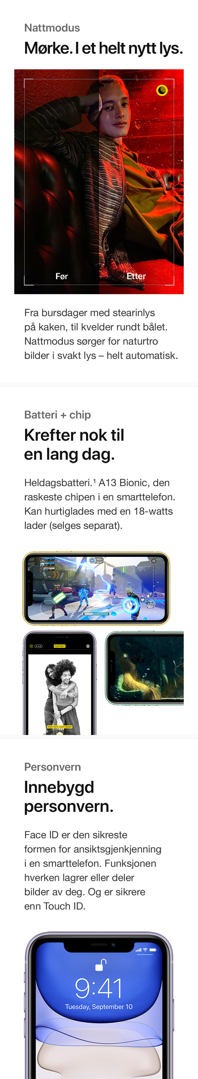 iPhone 11 - krefter nok til en lang dag