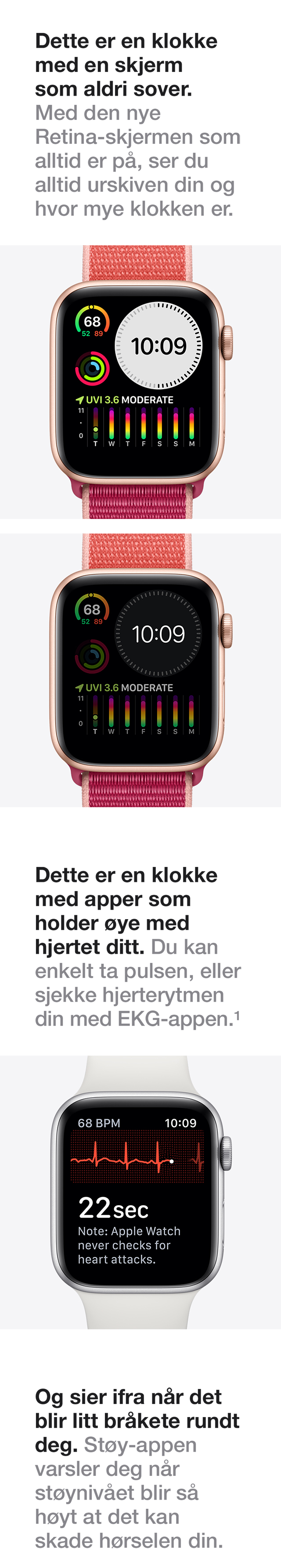 En klokke med en skjerm som aldri sover