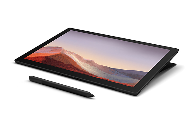 Surface Pro 7 kan brukes som et tegnebrett Surface Pro 7 i studiomodus