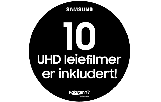 Kjøp en UHD-TV fra Samsung – få 10 UHD leiefilmer med på kjøpet! 10 UHD leiefilmer er inkludert