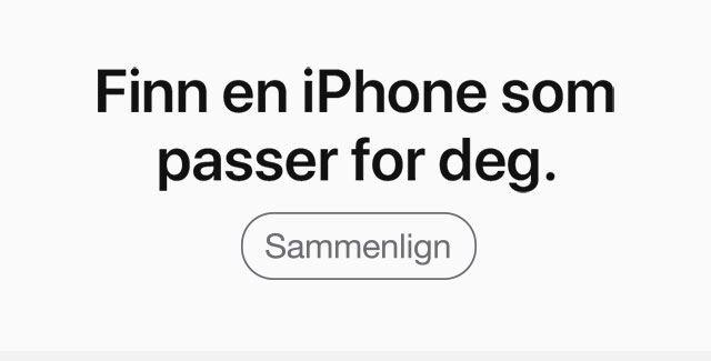 iPhone 11 sammenlignes med iPhone 11 Pro og iPhone 11 Pro Max