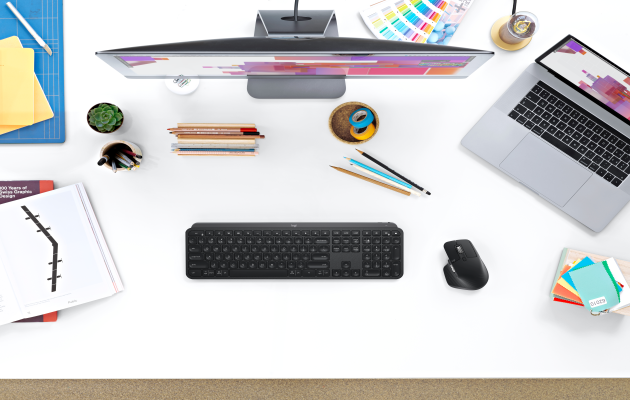 MX Keys – Tastaturet er perfekt bade for å skape og kode MX Keys Plus -Tastatur på en pult