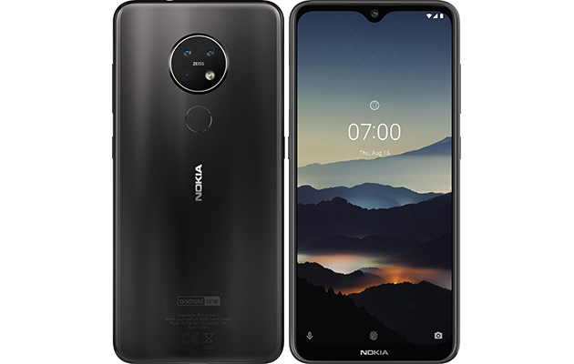 Nokia 7.2 Nokia 7.2 smarttelefon – front og bakside